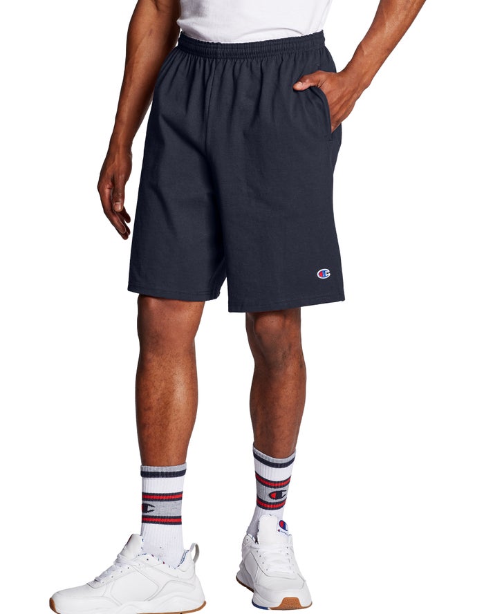 Champion Herre Shorts Mørkeblå - Classic Cotton Jersey - Danmark SIH-082159